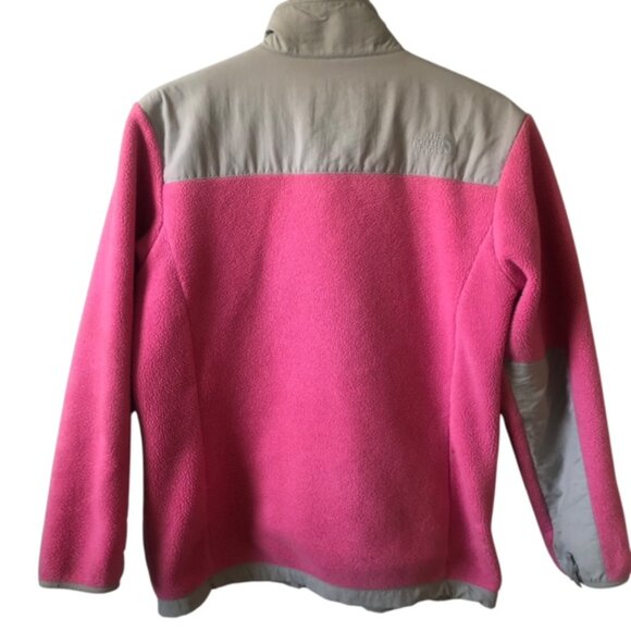 The North Face Youth Girls Fleece Jacket Size XL Fleece Pink and Gray - Picture 9 of 11
